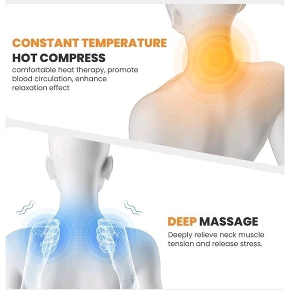 3-In-1 Rechargeable Neck Massager Pillow - Pillow Massage Neck Hump for Shoulder